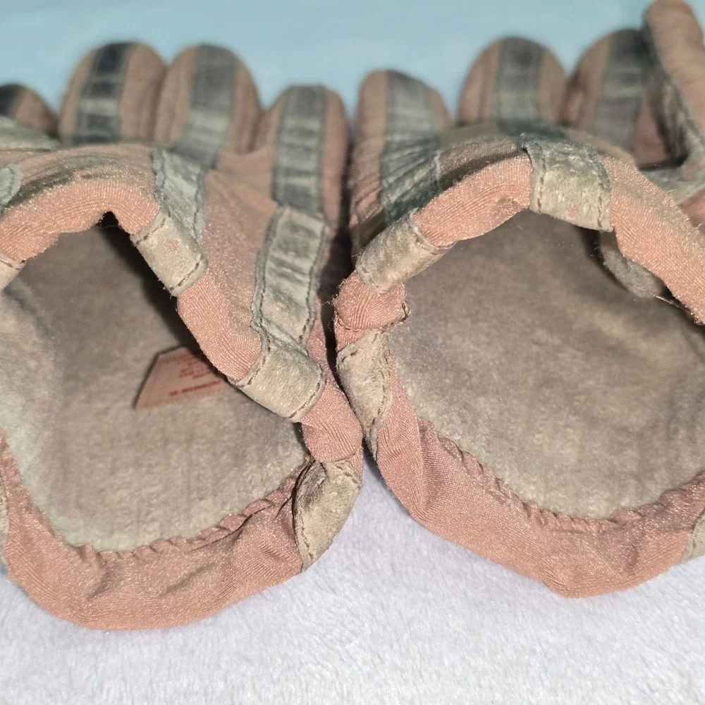 Vintage Isotoner Women's Tan Gloves Large Wool Trim Driving Gloves - Picture 5 of 15